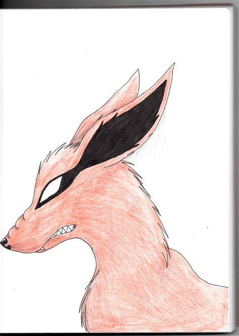 Nine Tailed Fox Profile Drawing By Shadowyinfang On Deviantart
