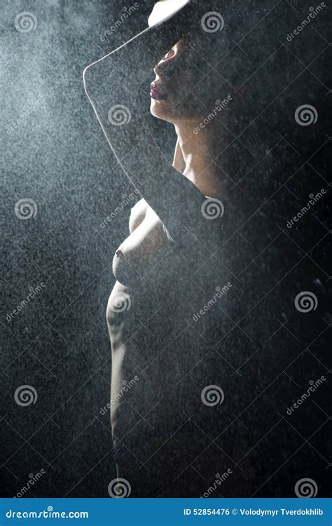 Alluring Naked Girl In Spray Stock Photo Image Of Clean Drops