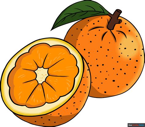 How To Draw An Orange Really Easy Drawing Tutorial