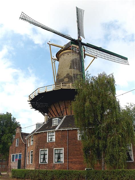 Delft Windmill The Rose Molen De Roos Molendatabas Flickr