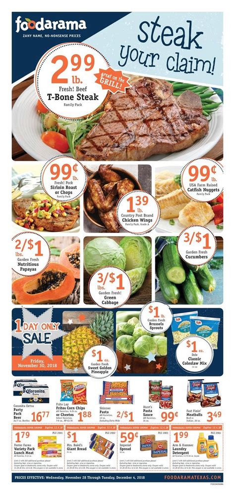 Food 4 less has low prices on groceries. Foodarama Weekly Specials Flyer January 16 - 22, 2019 ...