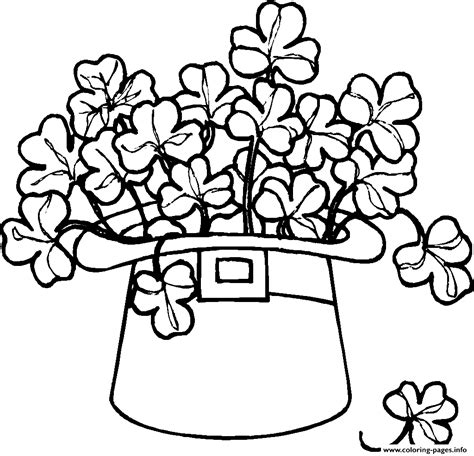 St Patricks Day Hat 2 Coloring Page Printable