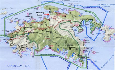 St John Map Usvi