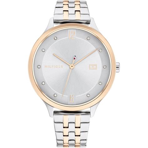 Tommy Hilfiger Grace Crystal Set Ladies 38mm Rose Detail Watch Watches From Francis And Gaye