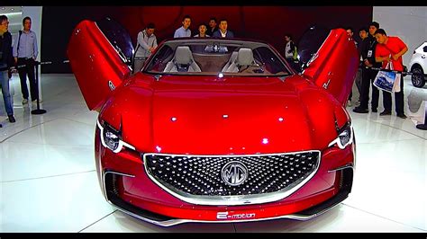 2017 mg e motion concept electric sport car video review youtube
