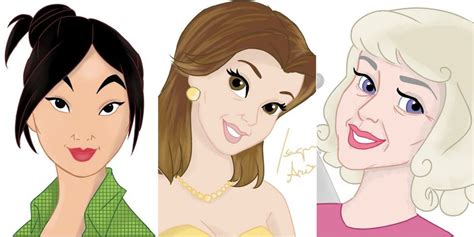 What Disney Princesses Would Look Like If They Aged — Disney Princesses Now