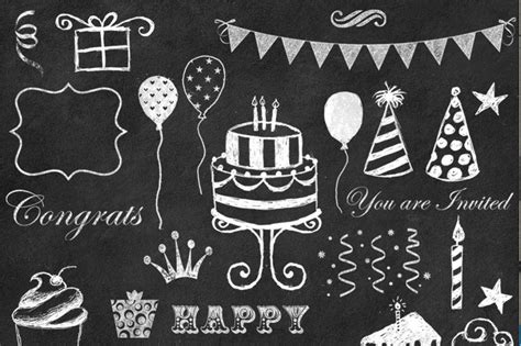 Birthday Clipart Chalkboard Birthday Clip Art Library