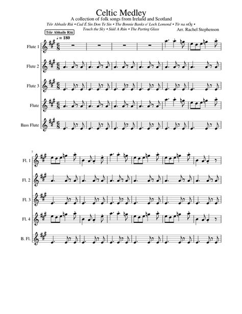 Celtic Medley Sheet Music For Flute Download Free In Pdf Or Midi