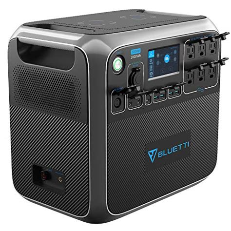 portable power station bluetti ac200p 2000wh lifepo4 battery emergency power for off grid quiet