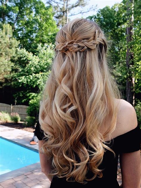 Long Curly Hairstyles With Braids For Prom