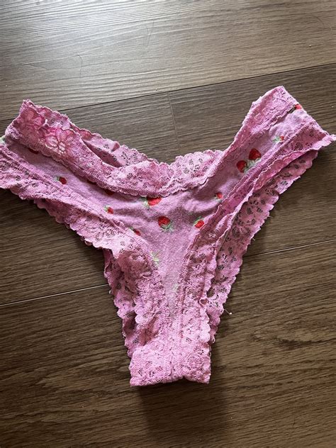 Clothing Worn Purple Strawberry Panties From Skylar Snows Personal Collection Sweeky