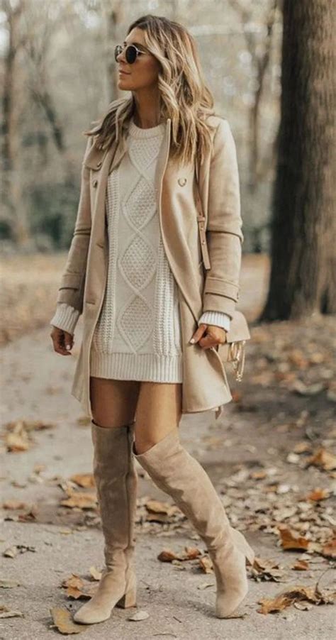 casual winter outfits outfits over the knee boot outfit knee high boots dress fall boots