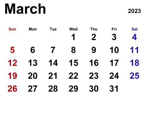 March 2023 Calendar Calendar Dream