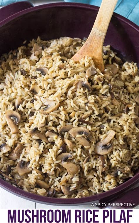 Stir everything together, taste it and add salt and. Savory Mushroom Rice Pilaf Recipe - Fluffy rice kissed ...