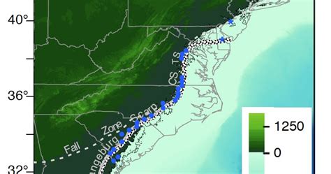 The Archaeology News Network Topography Of Us Eastern Seaboard