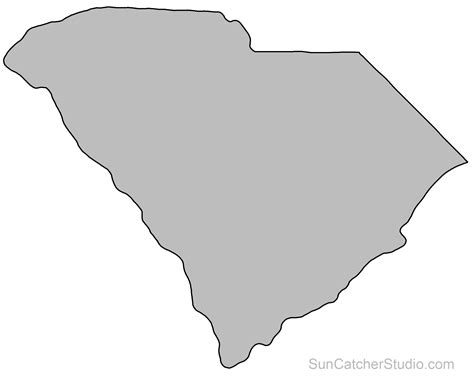 Printable South Carolina State Map