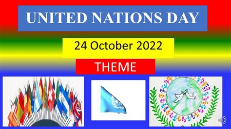 United Nations Day 24 October 2022 Theme Youtube