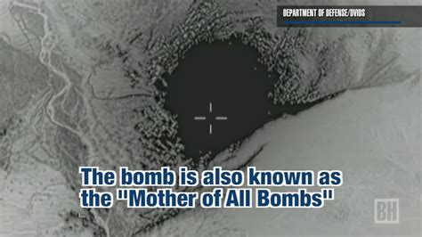 Footage Released Of Mother Of All Bombs Strike Youtube