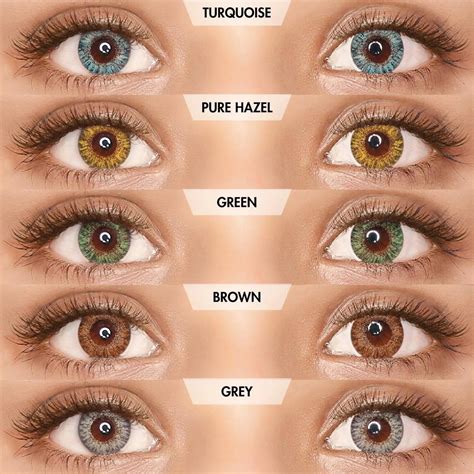 Pair Colored Contact Lenses For Eyesnatural Eye Contacts With Color