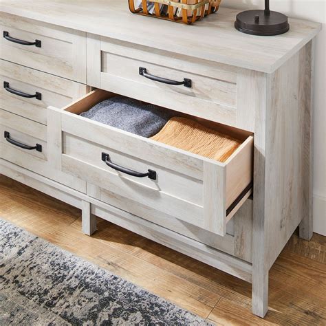 Kmart has the essential home belmont 4 drawer dresser chest for $39.99. Better Homes & Gardens Modern Farmhouse 6-Drawer Dresser ...