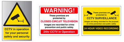 A Guide To Cctv Signage In The Uk Business And Domestic Cctv Sign Law