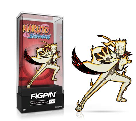 Naruto Shippuden Naruto Kurama Link Mode 1041 Figpin 3 Inch Enamel