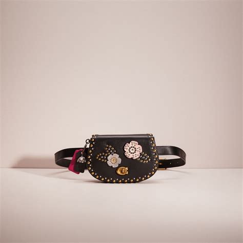 Upcrafted Saddle Belt Bag With Scallop Rivets Coach