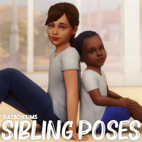 Sibling Poses Ratboysims In 2021 Sims 4 Couple Poses Sibling Poses Sims