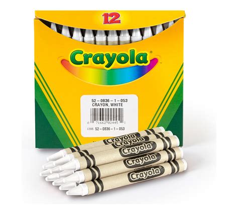 White Bulk Crayons 12 Count Crayola