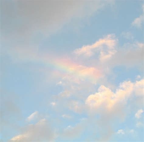 Rainbow Clouds Sky Aesthetic Pretty Skies Blue Aesthetic Pastel