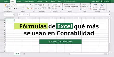 Fórmulas De Excel Qué Más Se Usan En Contabilidad Nosotros Los Contadores