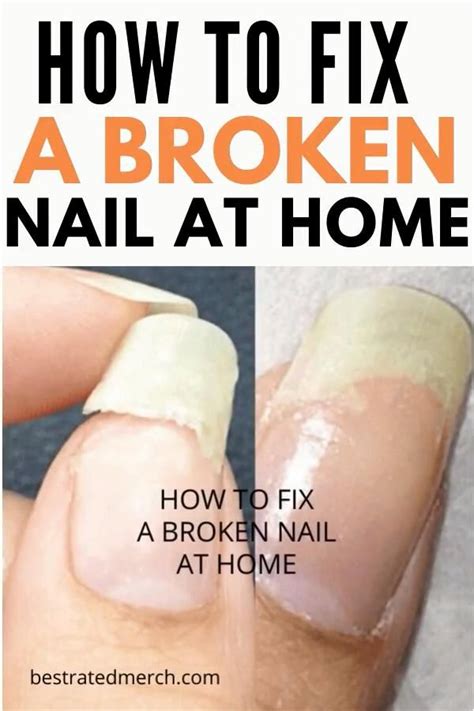 How To Fix A Broken Nail At Home With Teabag Without Glue Acrylic