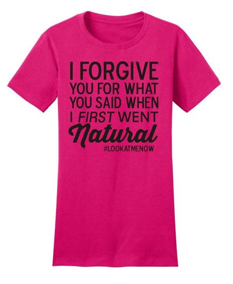 I Forgive You Natural Hair Tshirt Shirt Tee Size S By Curlychicks