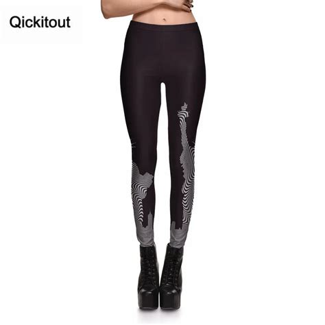 qickitout leggings hot product women s blackandwhite zebra castle leggings digital print pants