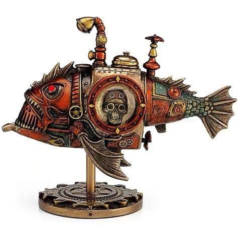 🤖awesome Steampunk Fish🧐 Fish Sculpture Steampunk Shop Steampunk