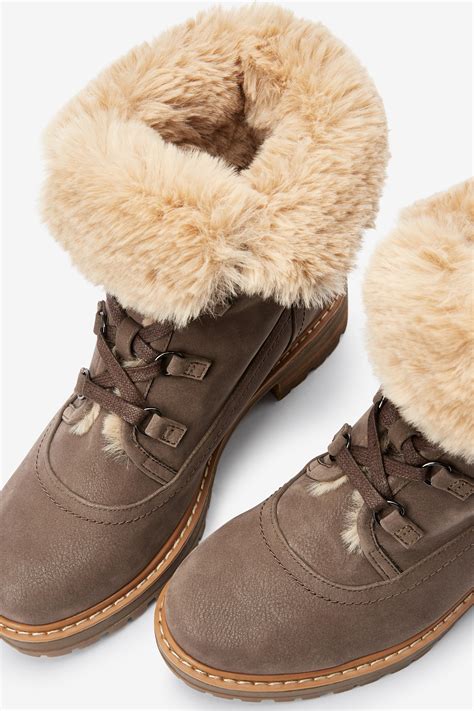 Buy Mink Forever Comfort® Faux Fur Lined Collar Boots From The Next Uk