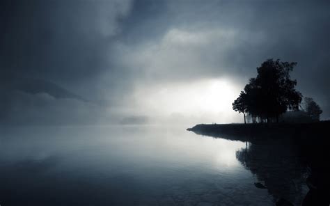 Nature Lake Landscape Reflection Fog Ultrahd 4k Wallpaper Wallpaper