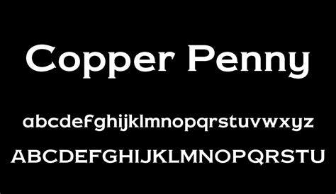 Copper Penny Dtp Free Font