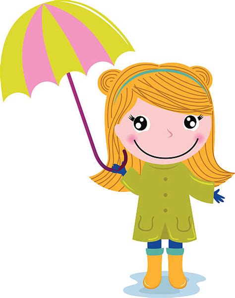 Royalty Free Clip Art Of Young Smiling Girl Holding