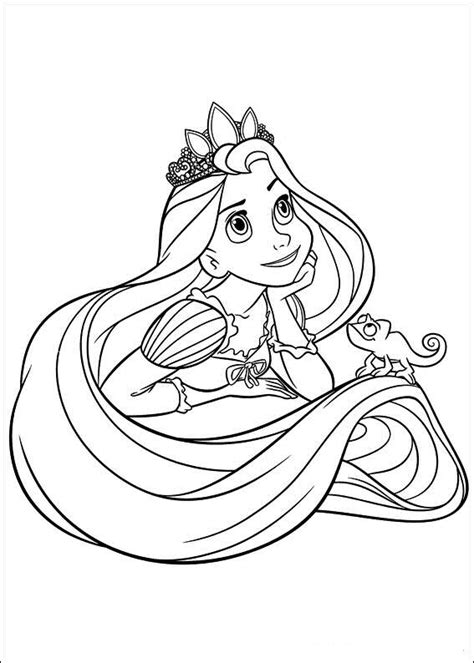 Find more coloring pages online for kids and adults of princess moana portrait disney coloring pages to print. Princess Rapunzel Tangled | Disney Coloring Pages