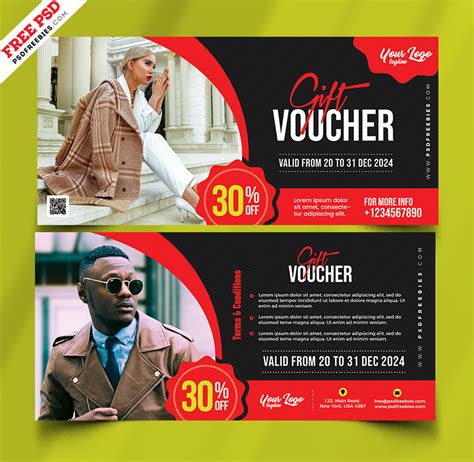 Fashion Brand Gift Voucher PSD Template PSDFreebies Com