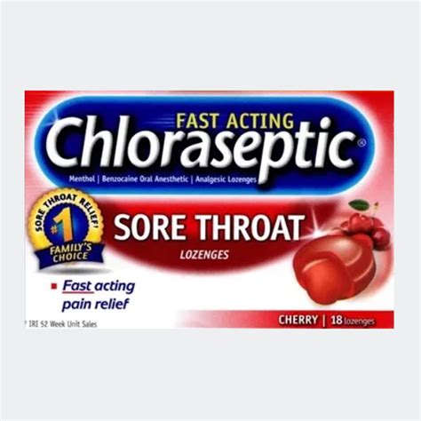 Chloraseptic Cherry Sore Throat Lozenges 18box Martin Surgical