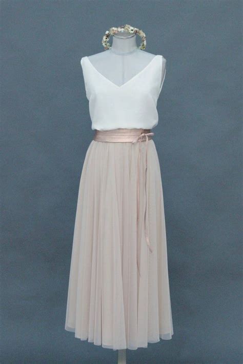 Luxus 3d perlen spitzenstoff in blush , brautkleid brautkleid hochzeitskleid spitzenstoff , haute couture stoff. Tüllrock Blush, wadenlang, fließender Softtüll - noni ...