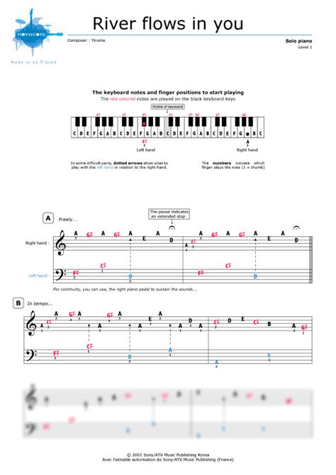 So if you like it, just download it here. Piano sheet music River flows in you (Yiruma) | Noviscore sheets