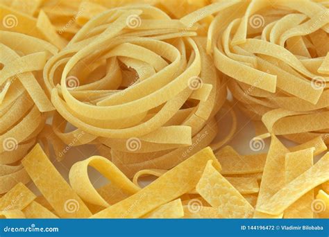 Raw Wheat Pasta Close Up Stock Photo Image Of Culture 144196472