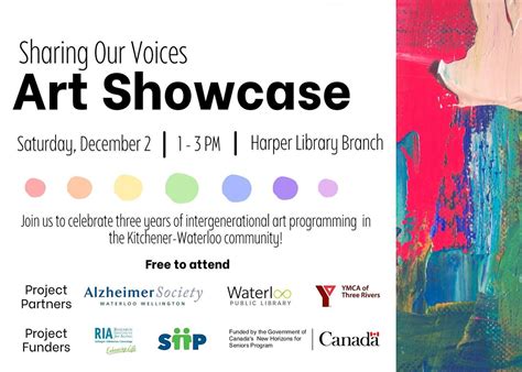 Sharing Our Voices Art Showcase John M Harper Branch Community Room