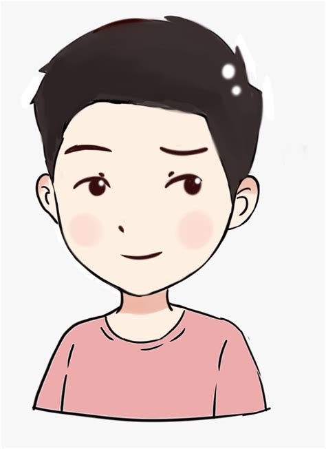 Transparent Smirk Png Cute Face Boy Cartoon Free