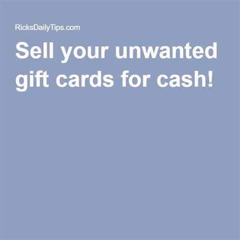 It's the gift that keeps on giving! Did you know you can sell your unwanted gift cards for cash? | Cards, Gifts, Things to sell