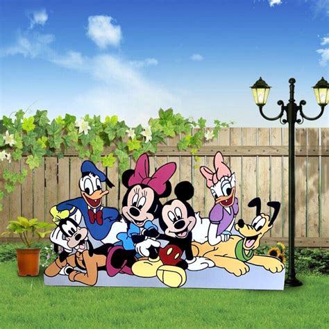 Hand Painted Disney Mickey Mouse Yard Artdisney Yard Art Disney Yard