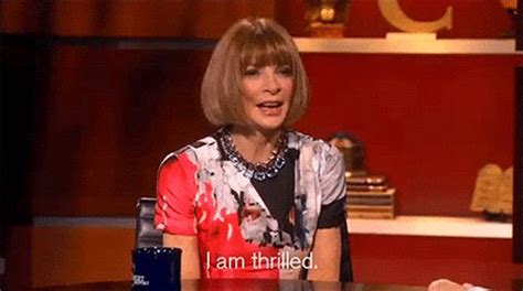 The Ultimate Anna Wintour Gifs For Fashion Week Anna Wintour Vogue